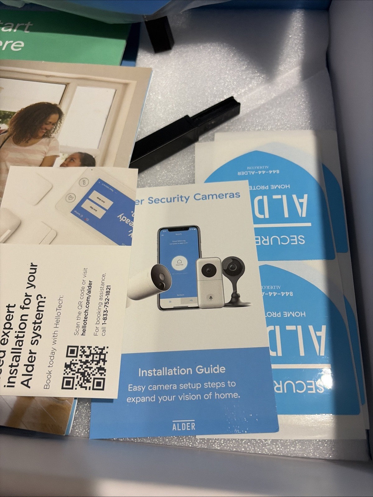 ALDER SIMPLE Home Protection Touchscreen Device Panel + Sensors Home Security