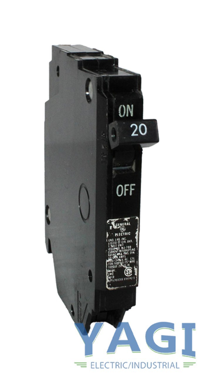GE THQP120 Circuit Breaker – 20A 120/240V 1-Pole 10kA Thin Miniature