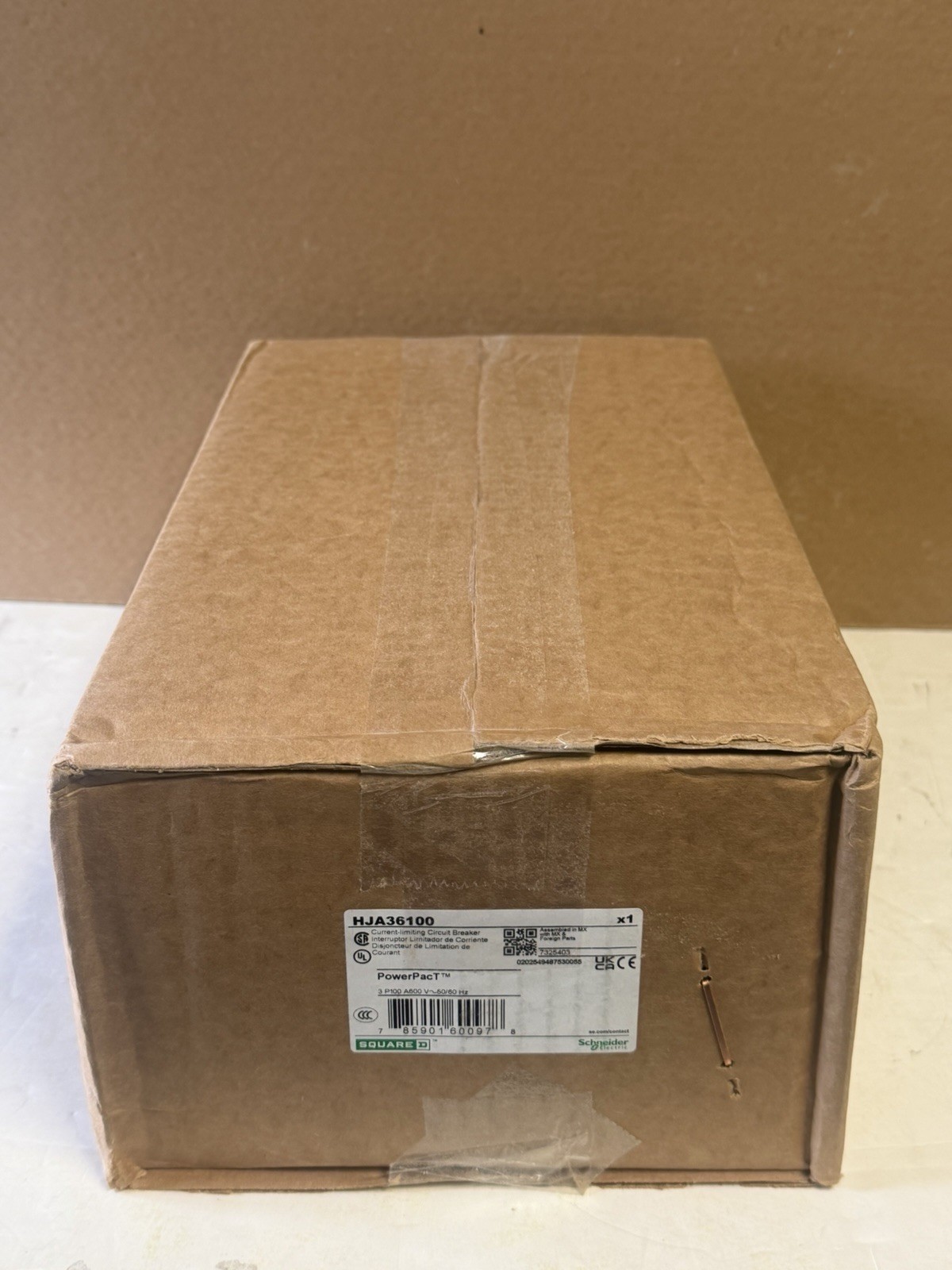 Square D HJA36100 PowerPact H-Frame Breaker | I-Line, 3-Pole, 100A, 600V I-Line