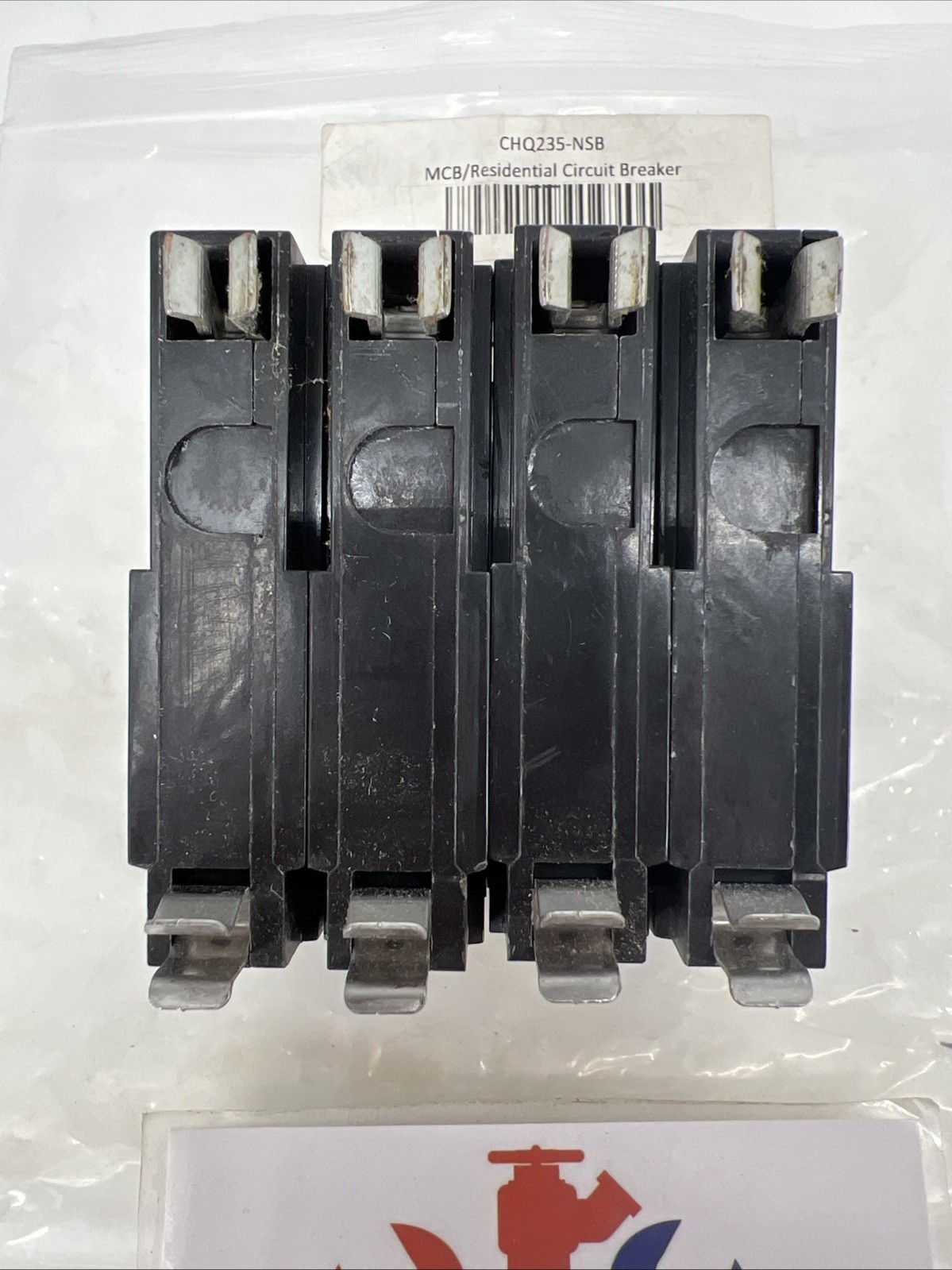 (Lot of 2) Eaton CHQ235-NSB Circuit Breakers, 35A, 2P, Plug-In, 120/240V
