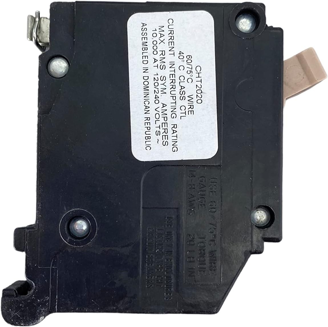CH 2-20 AMP 1-Pole Tandem Circuit Breaker