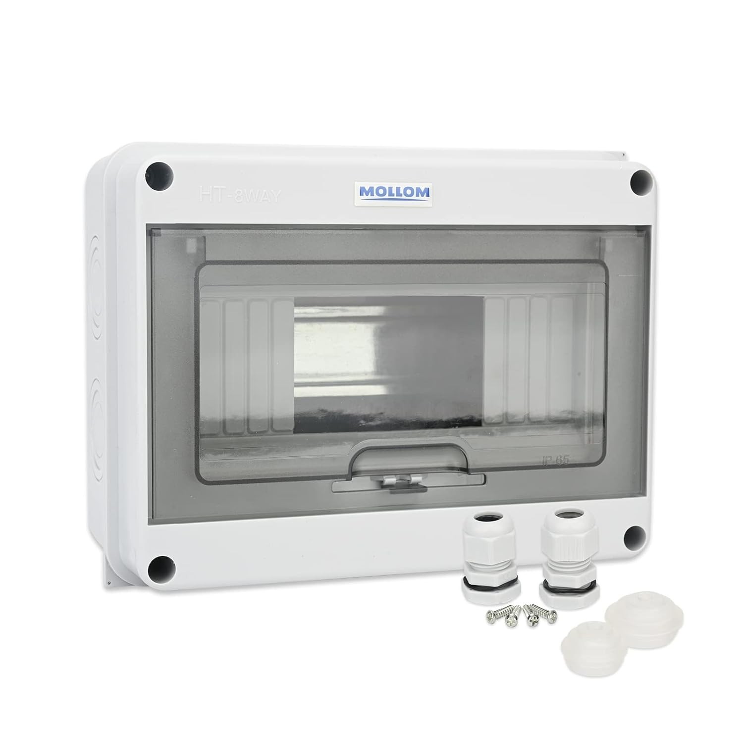 Reliable Indoor & Outdoor 8-Way Circuit Breaker Box with Easy Screw Installation