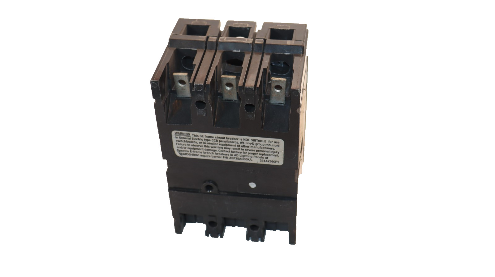 GE 100A 100 Amp Spectra Circuit Breaker 600V 3-Pole SELA36AT0100 W/O Plug