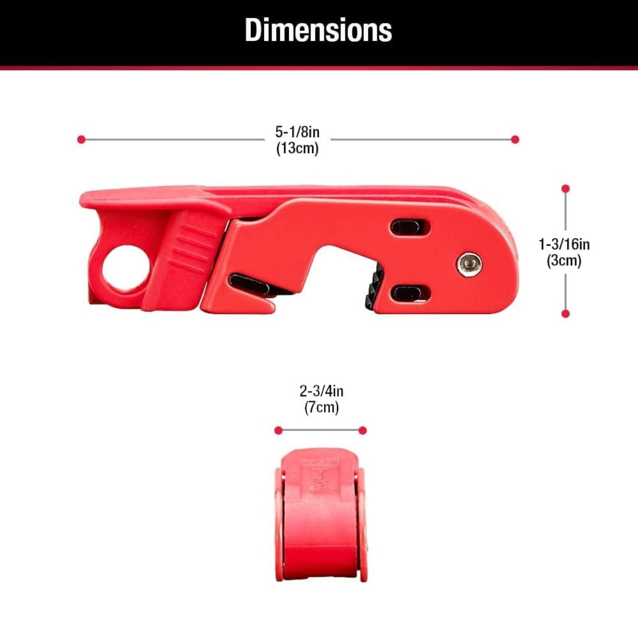 7 Pack Master Lock Red Circuit Breaker Lockout Tagout for Single/Double Toggles