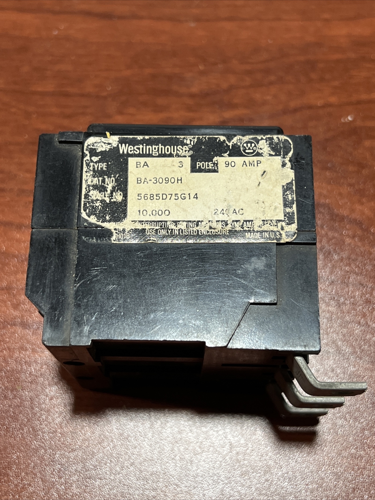 Eaton Cutler Hammer BAB3080H 3-P 80A 240V Bolt On Circuit Breaker