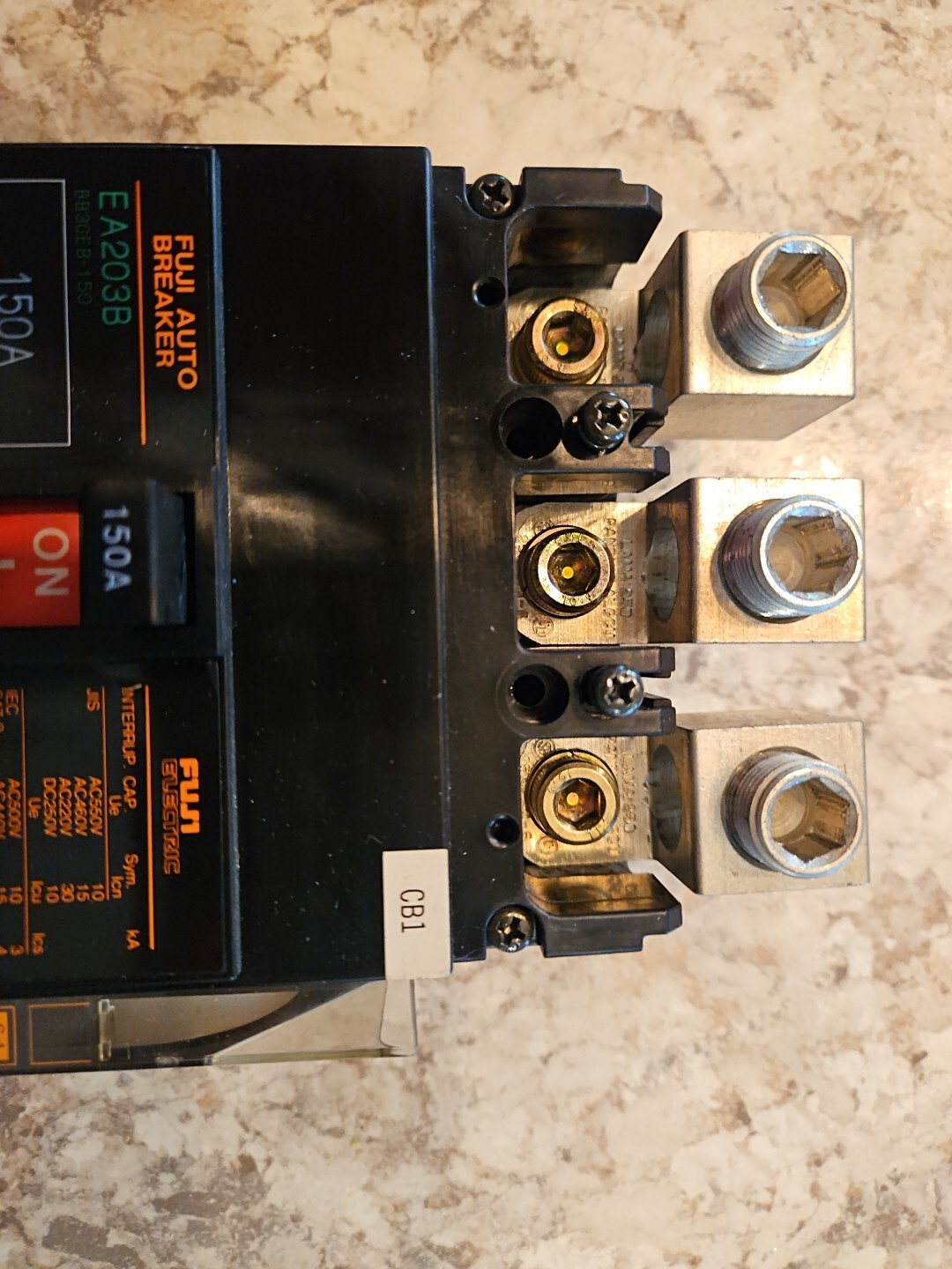 FUJI EA203B BB3GEB-150 150AMP 3POLE CIRCUIT BREAKER