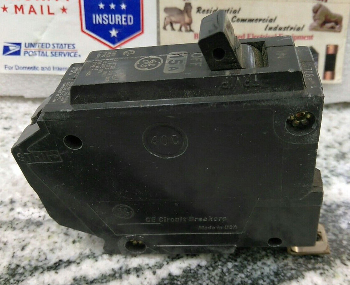 GE /BREAKER/THQB1115 / 1 POLE / 15AMP/ 120/240V/THQB/ BOLT-ON/GROVE/USE(L174