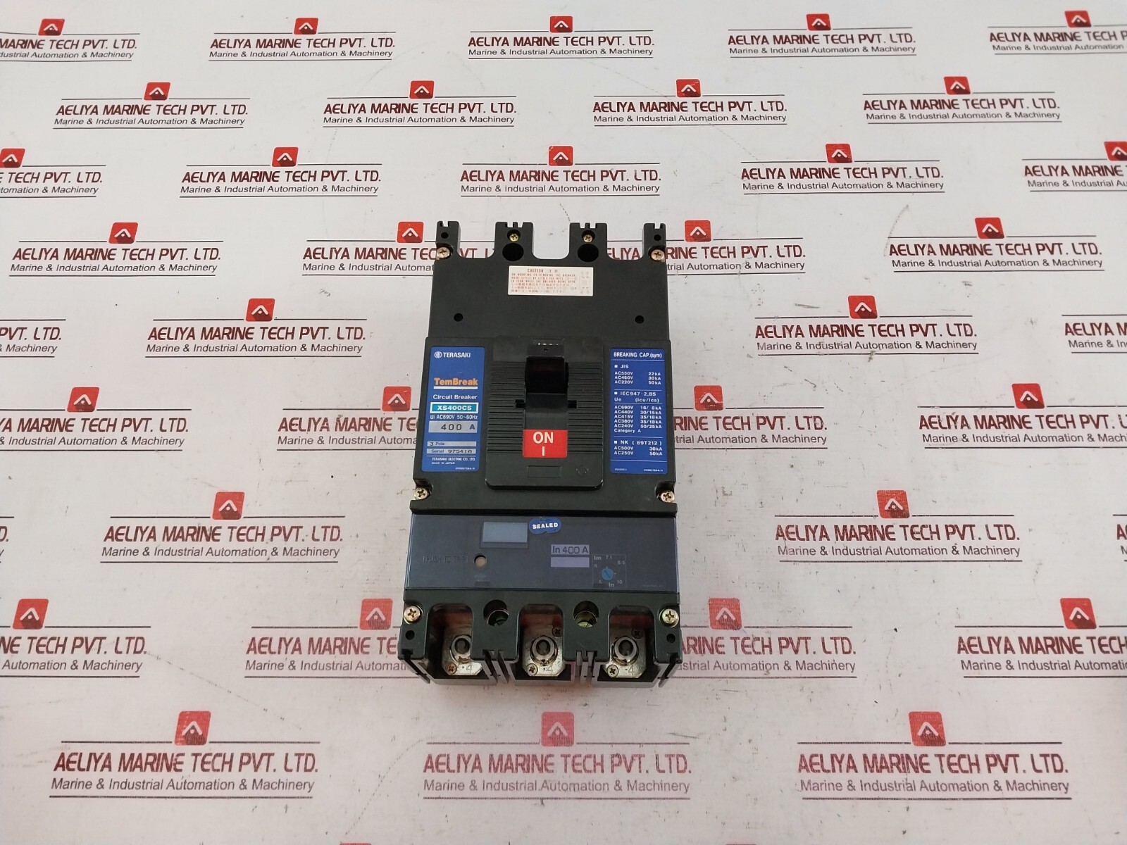 TERASAKI ELECTRIC XS400CS 3Pole Tembreak Circuit Breaker AC690V 200-480V 400A