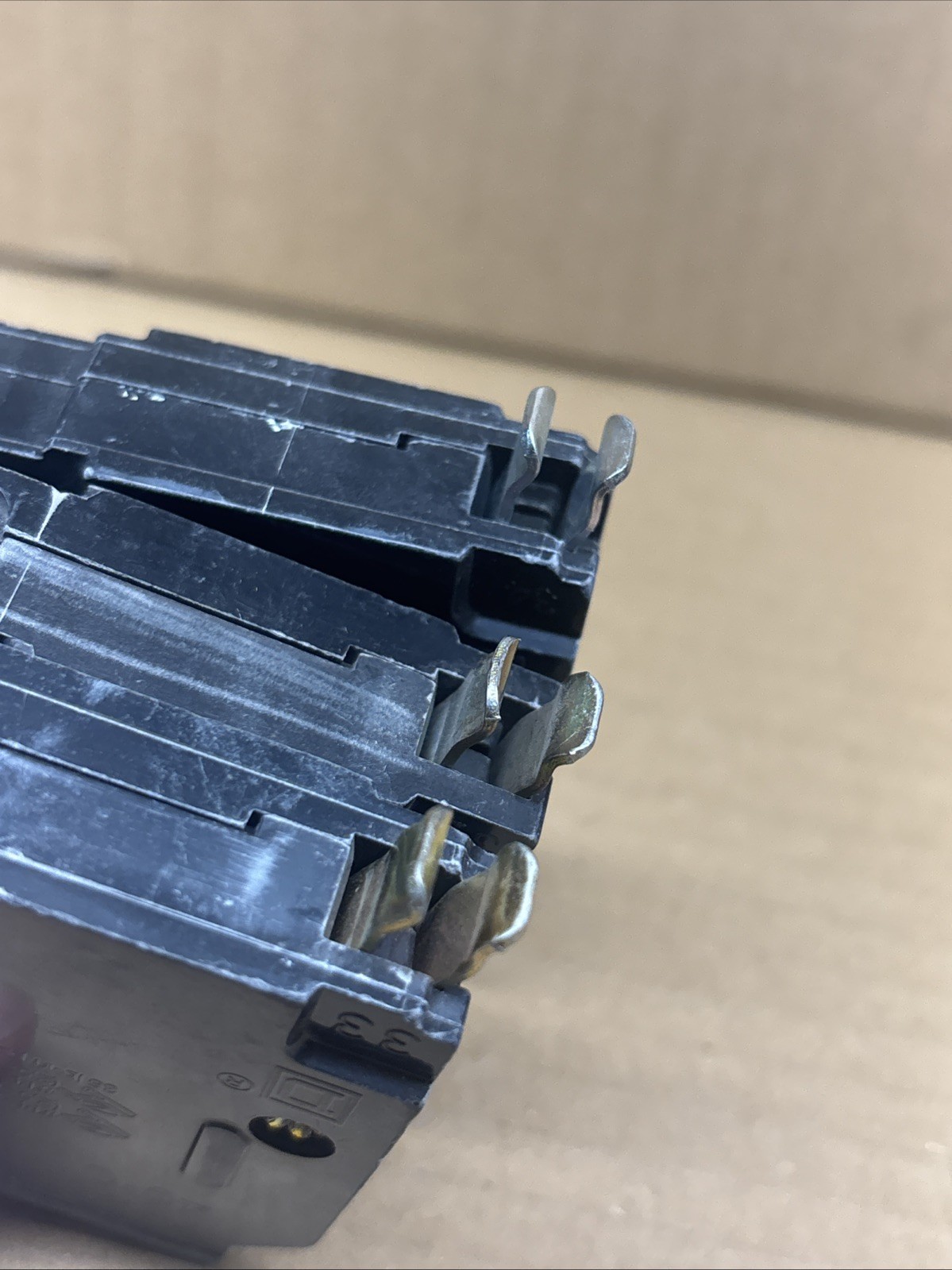 Lot of 3 Square D 20A 1-Pole Bolt-On Circuit Breakers QOB120VH 120/240V 22kA