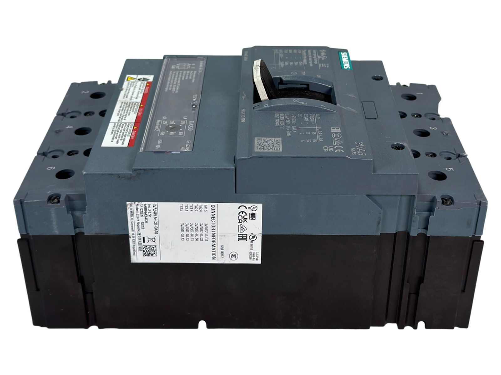 🚀 Siemens 3VA5445-5EC31-0AA0 Circuit Breaker 450A 3-Pole 800V MCCB UL Frame 600