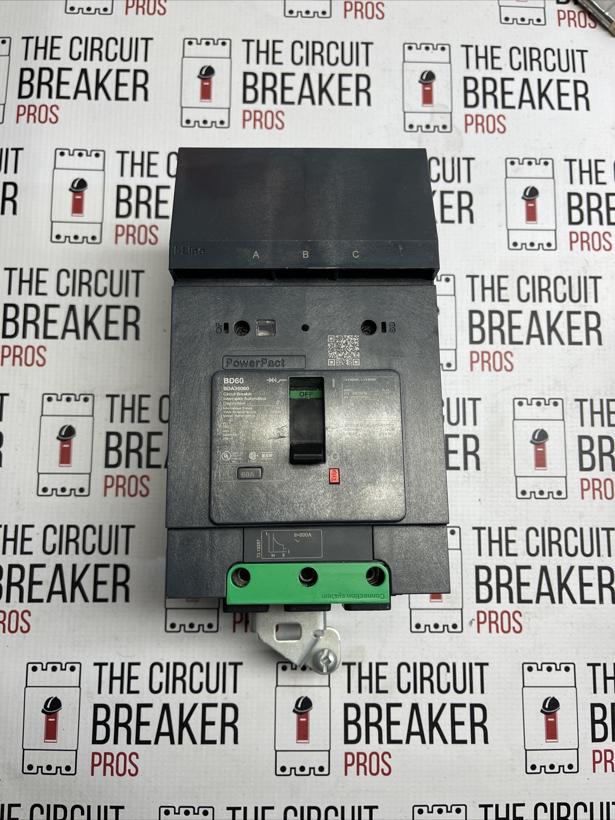 new surplus SQUARE D BDA36060 i line Breaker 3 Poles,60A, 18k @480v