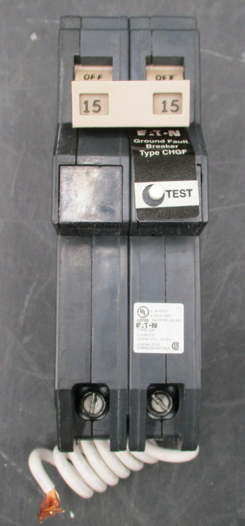 EATON CH215GFT 2-P 15A 240V TYPE CH GFCI CIRCUIT BREAKER ‘SAMEDAY SHIP’
