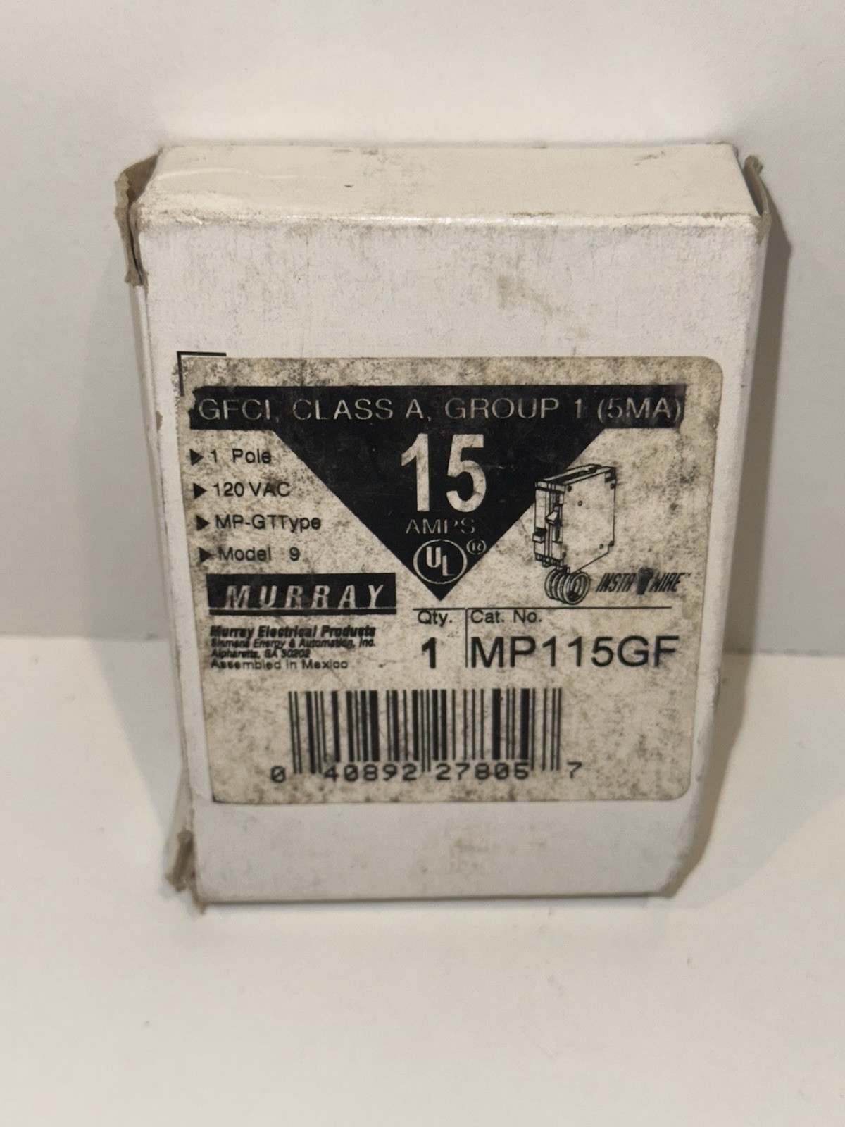 Murray MP115GF 1 Pole Ground Fault Circuit Breaker *NIB*