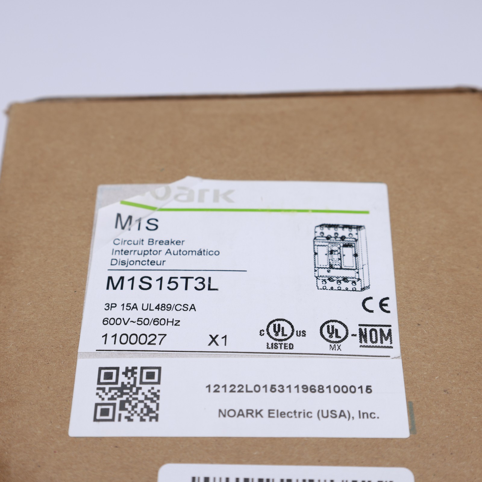 NOARK M1N70T3L 70A Molded Case Circuit Breaker, 3 Pole Up to 690 VAC/600 VDC