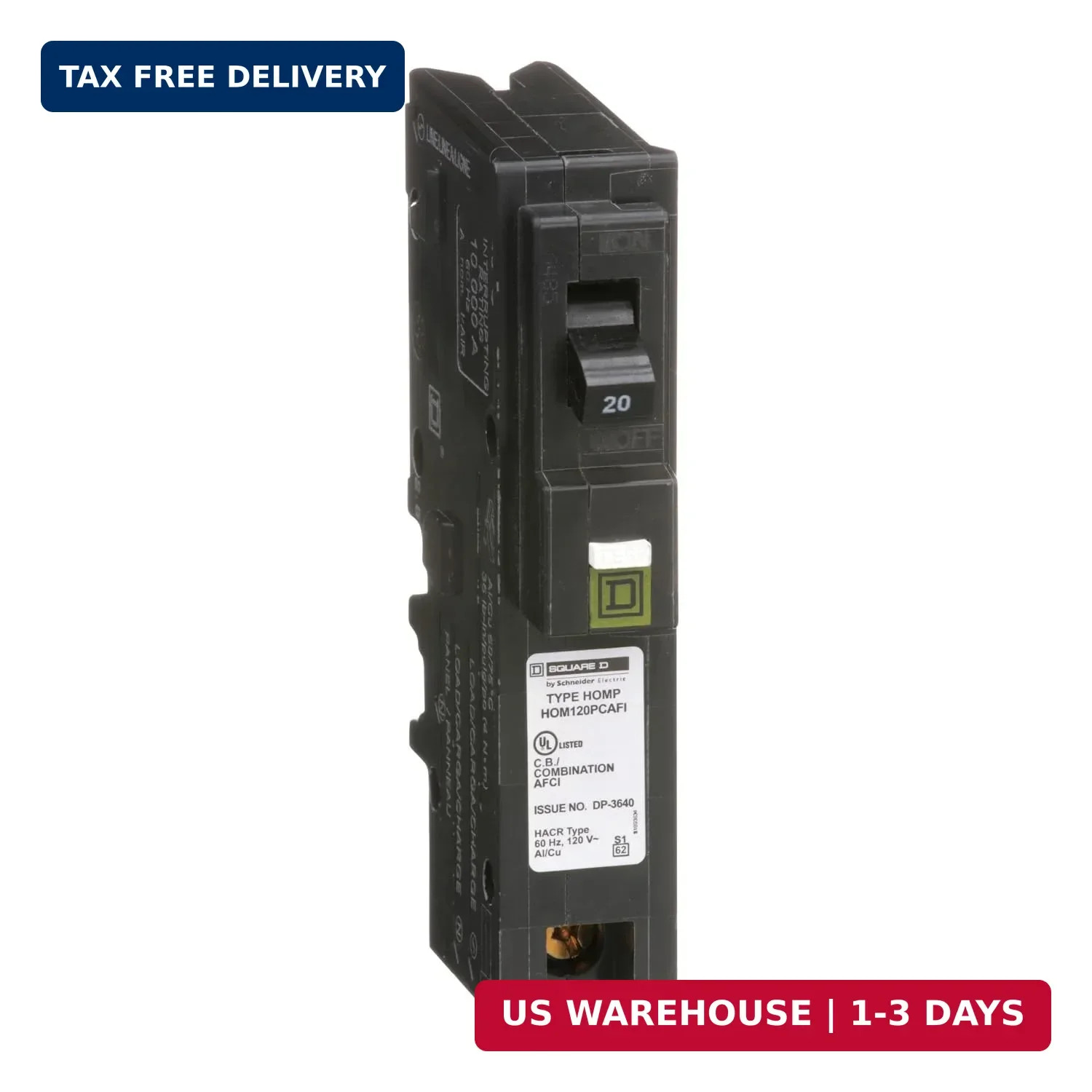 Square D by Schneider Electric Square D – HOM120PCAFIC Homeline Circuit Breaker,