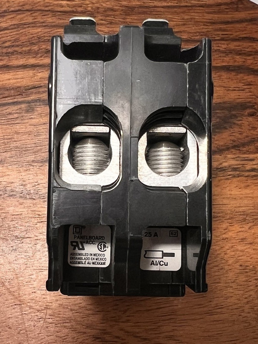 Square D QOB2125SL Sub-feed Lug QO 125 Amp Max Rating 240 Volt