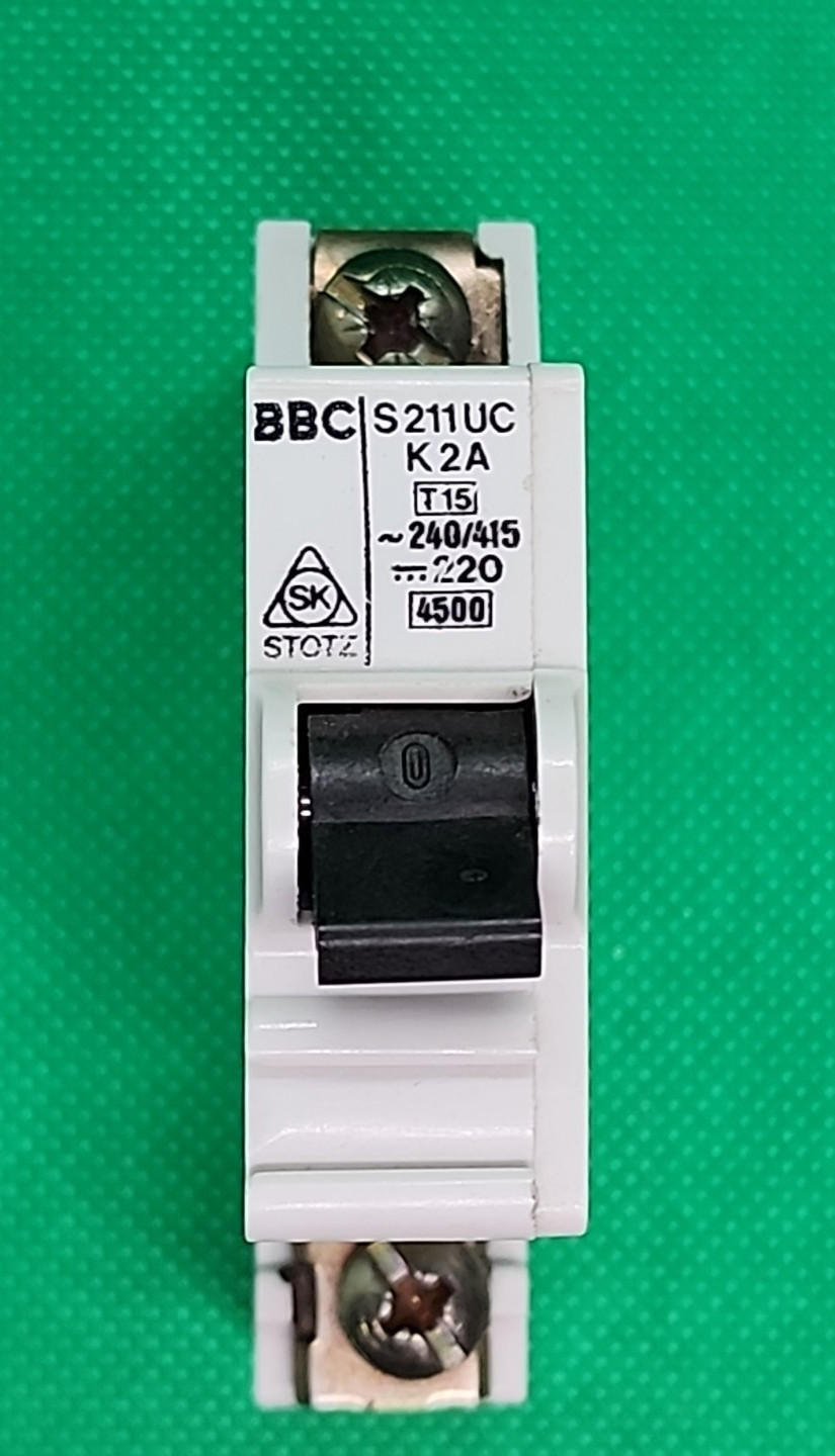 STOTZ-KONTAKT BBC S211UC K2A 1POLE 240/415V 2A CIRCUIT BREAKER [2WS1-1]