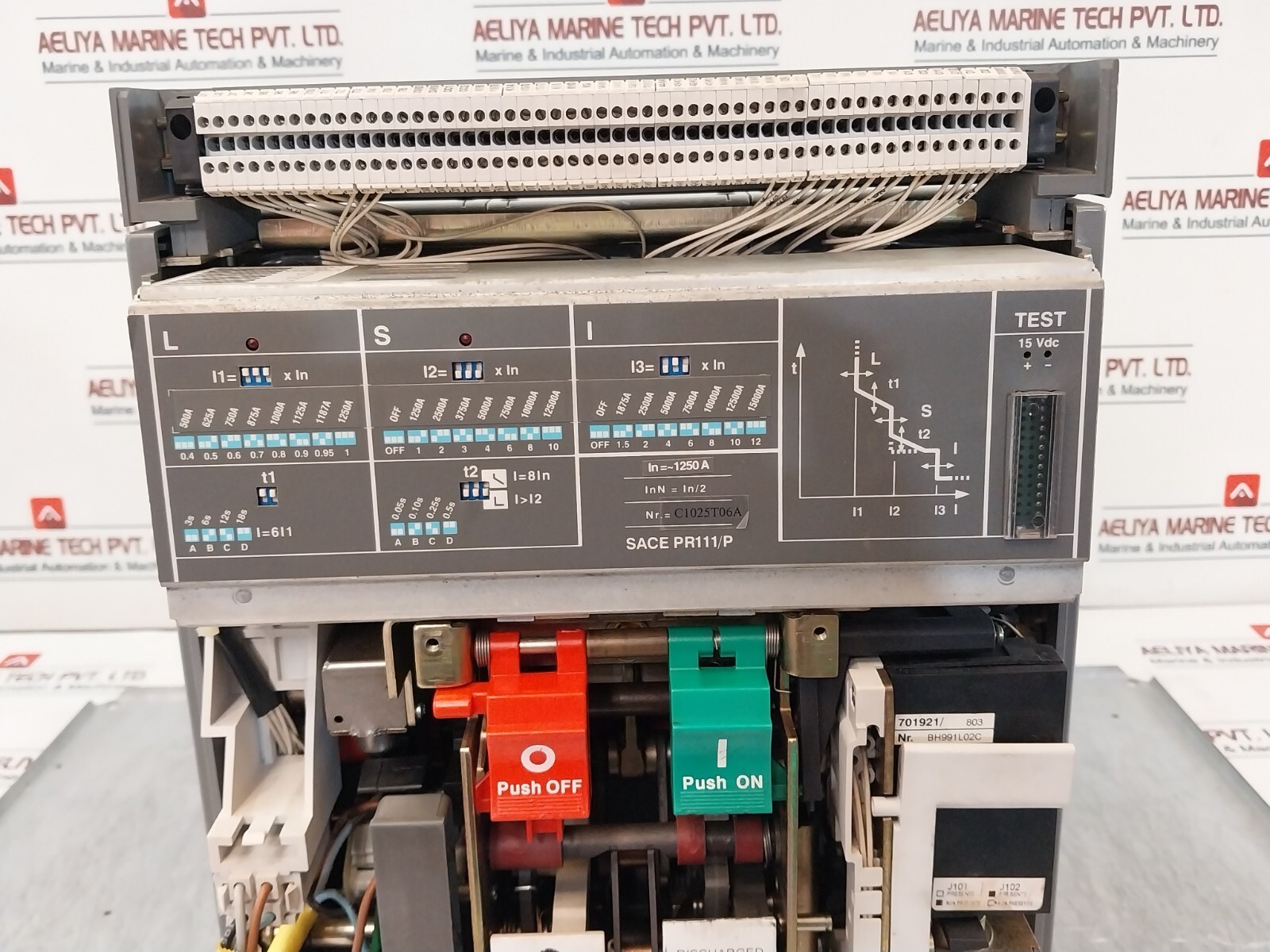 ABB SACE E2N 12 Low Voltage Air Circuit Breaker 15VDC 1250A 690V 55kA X 1s