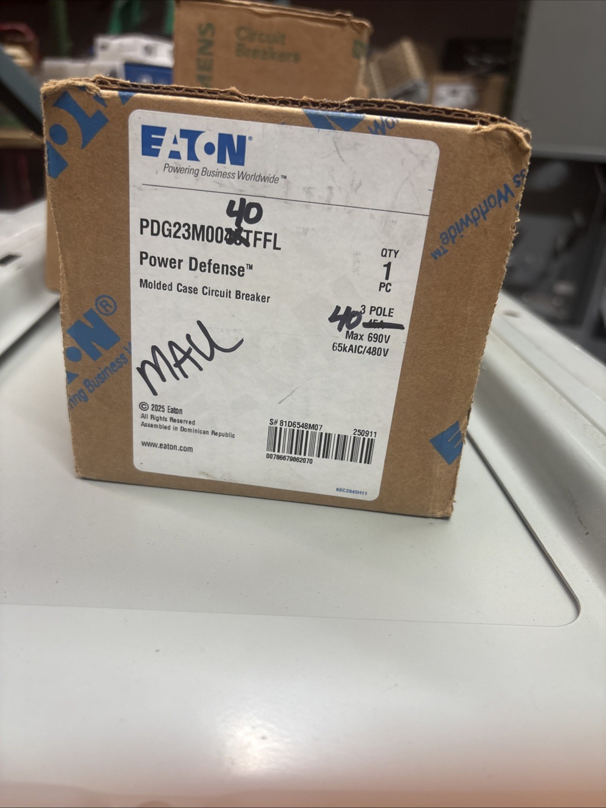 EATON PDG23M0040TFFL NOT IN ORIGINAL BOX