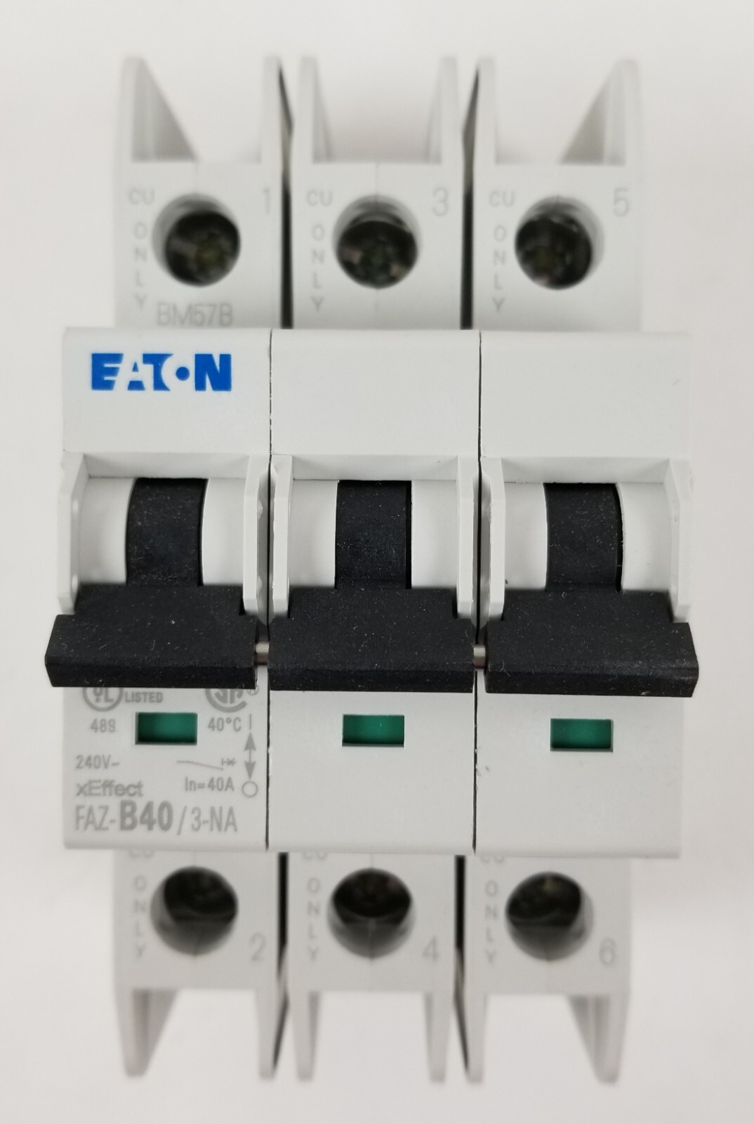 EATON Cutler Hammer FAZ-B40/3-NA Circuit Breaker 40A 240/415Vac 3P Din Rail NEW