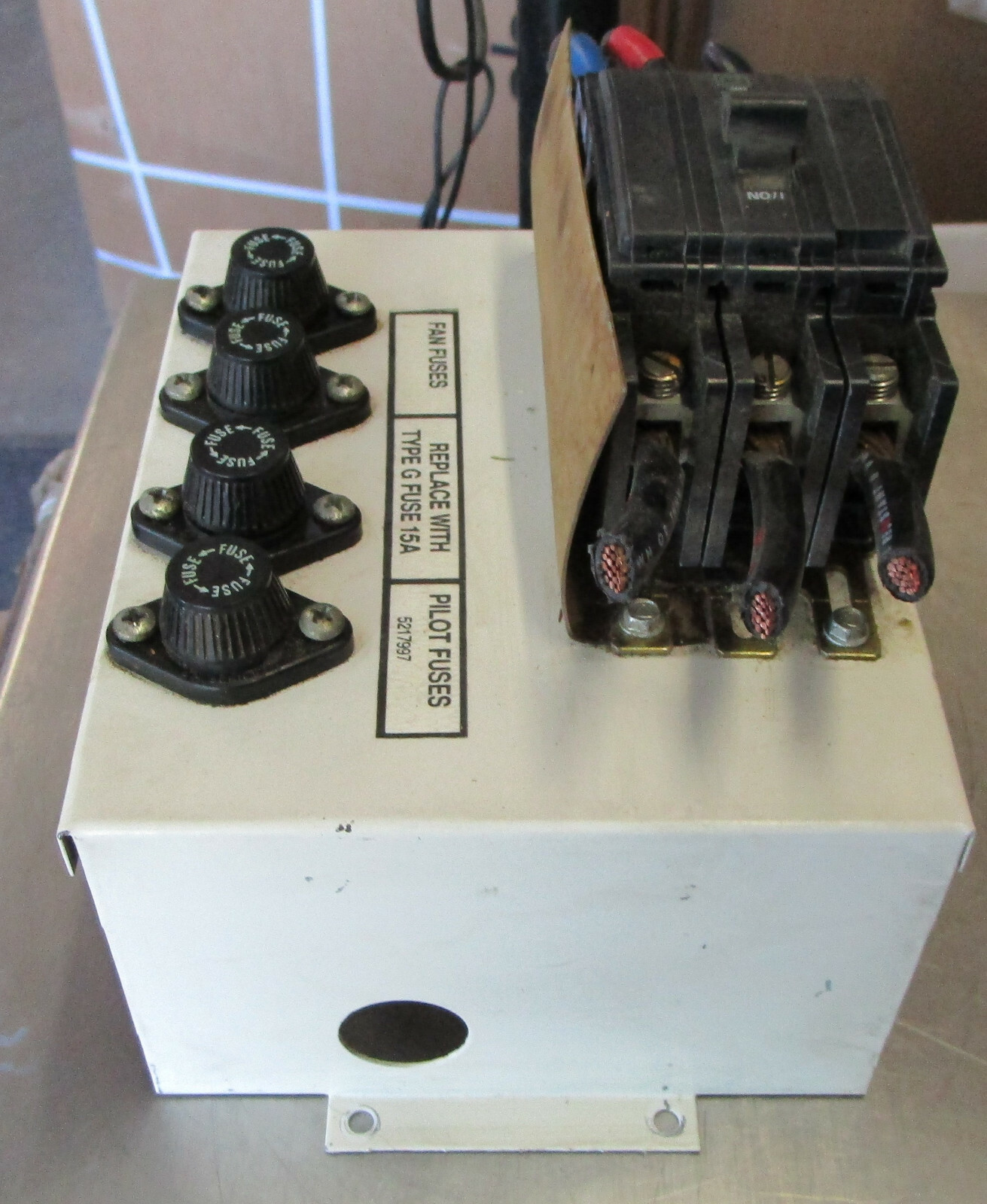 Square D Circuit Breaker 10ka Series 3 60 Amp 3 Pole 240v w/ Control Panel Used
