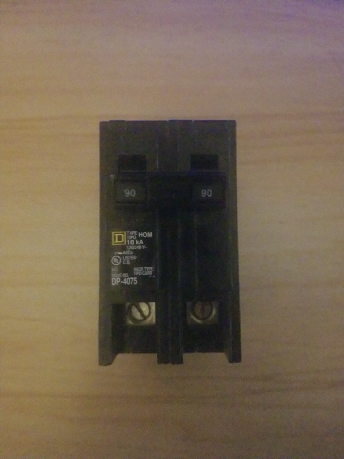 Square D – HOM290 Homeline 90-Amp 2 Pole Circuit Breaker