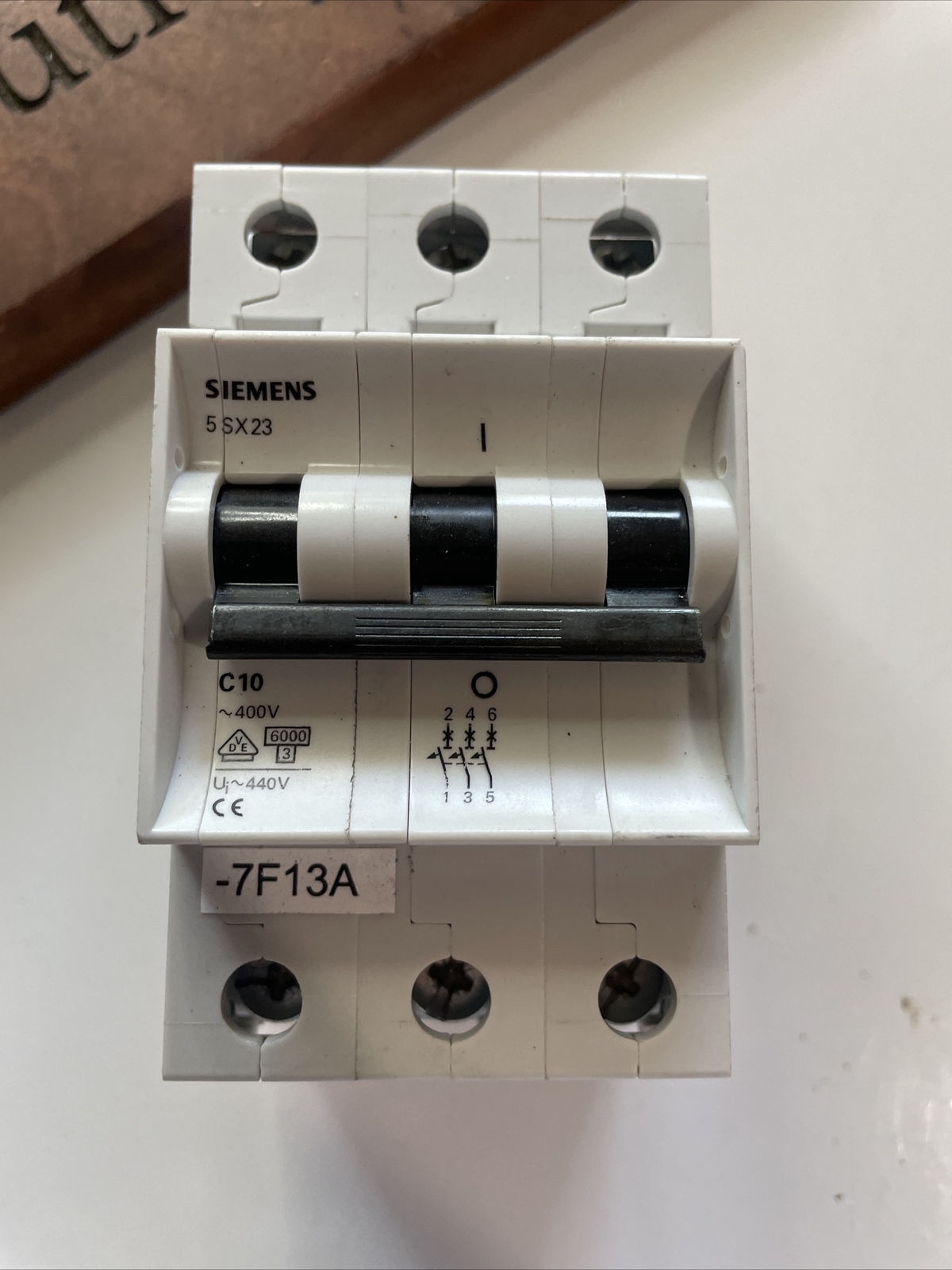 SIEMENS 5SX23 C10 ~400V 10A 3 POLE CIRCUIT BREAKER