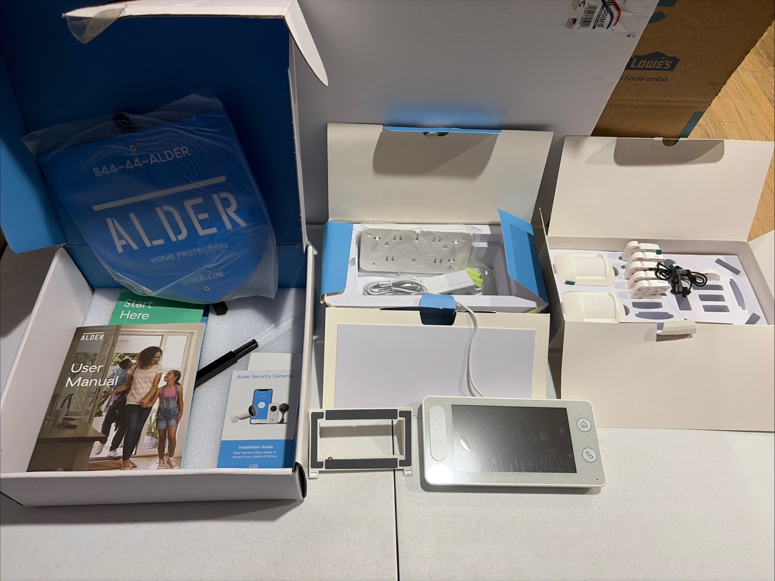 ALDER SIMPLE Home Protection Touchscreen Device Panel + Sensors Home Security