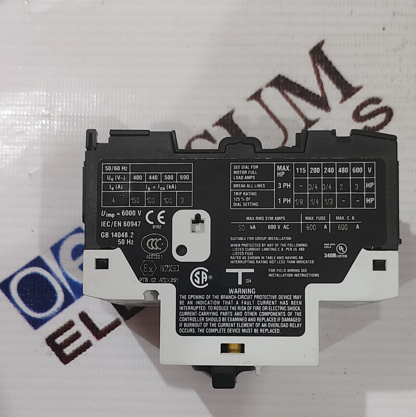 MOELLER PKZM0-4 MOTOR PROTECTION CIRCUIT BREAKER RANGE 2.5-4AMP FAST SHIPPING