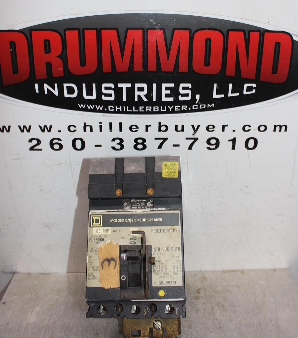SQUARE D I-LINE CIRCUIT BREAKER FC34060 60 AMP 600 VOLT 3-POLE