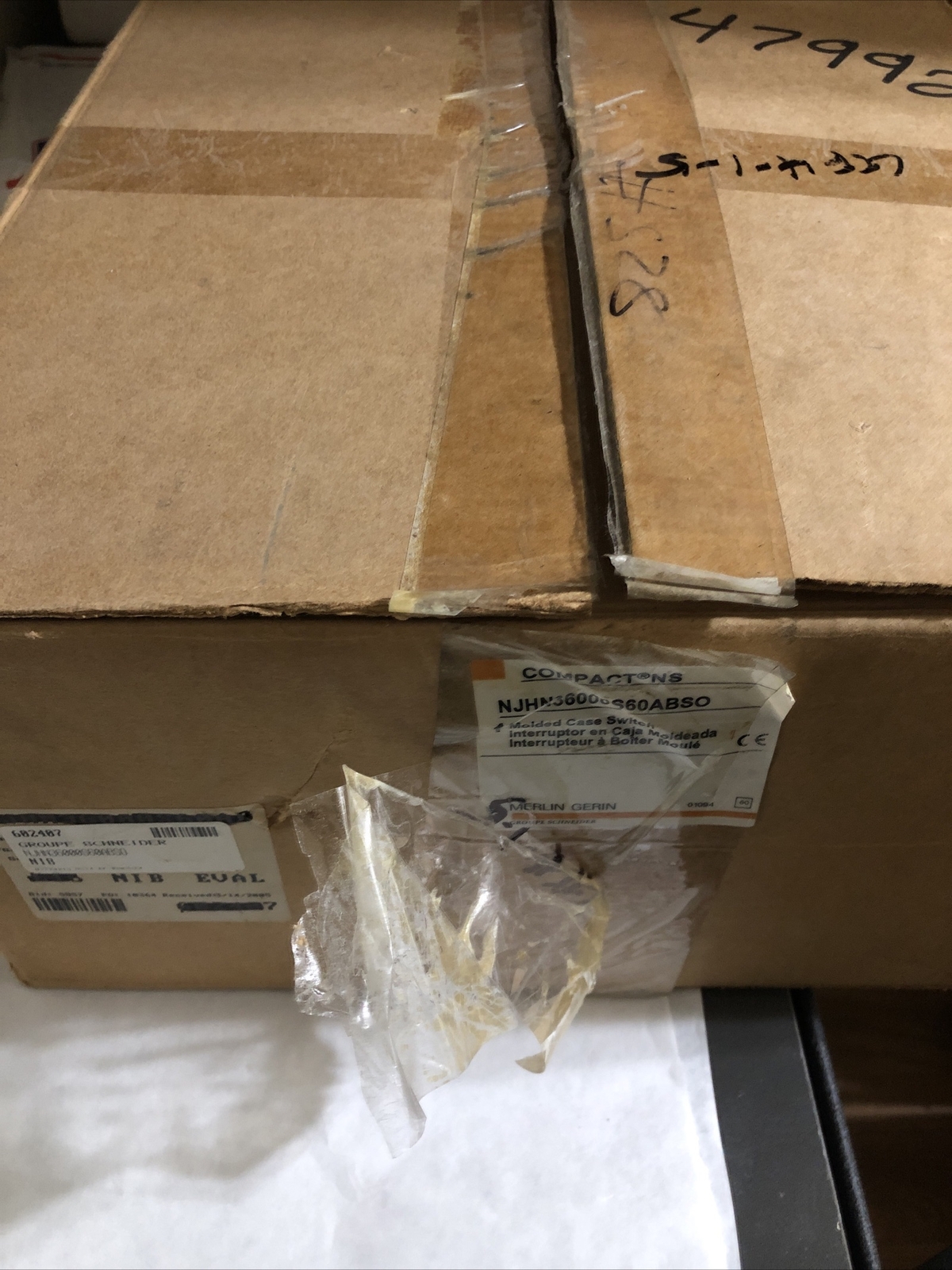 NEW NSJ600A merlin gerin SCHNEIDER AUTOMATIC 600V 600A,NJHN36000S60ABSO,BF,DJ