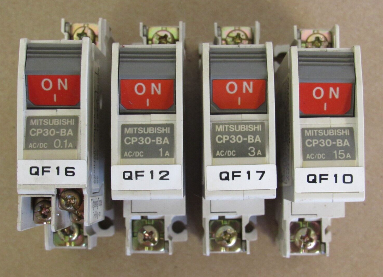 MITSUBISHI CIRCUIT BREAKER CP30-BA 0.1A 1A 3A 15A