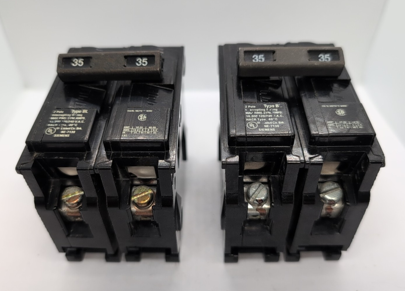 Lot of 2 – SIEMENS ITE BL235 2POLES 35A 120/240VAC CIRCUIT BREAKER [RC 8-3]