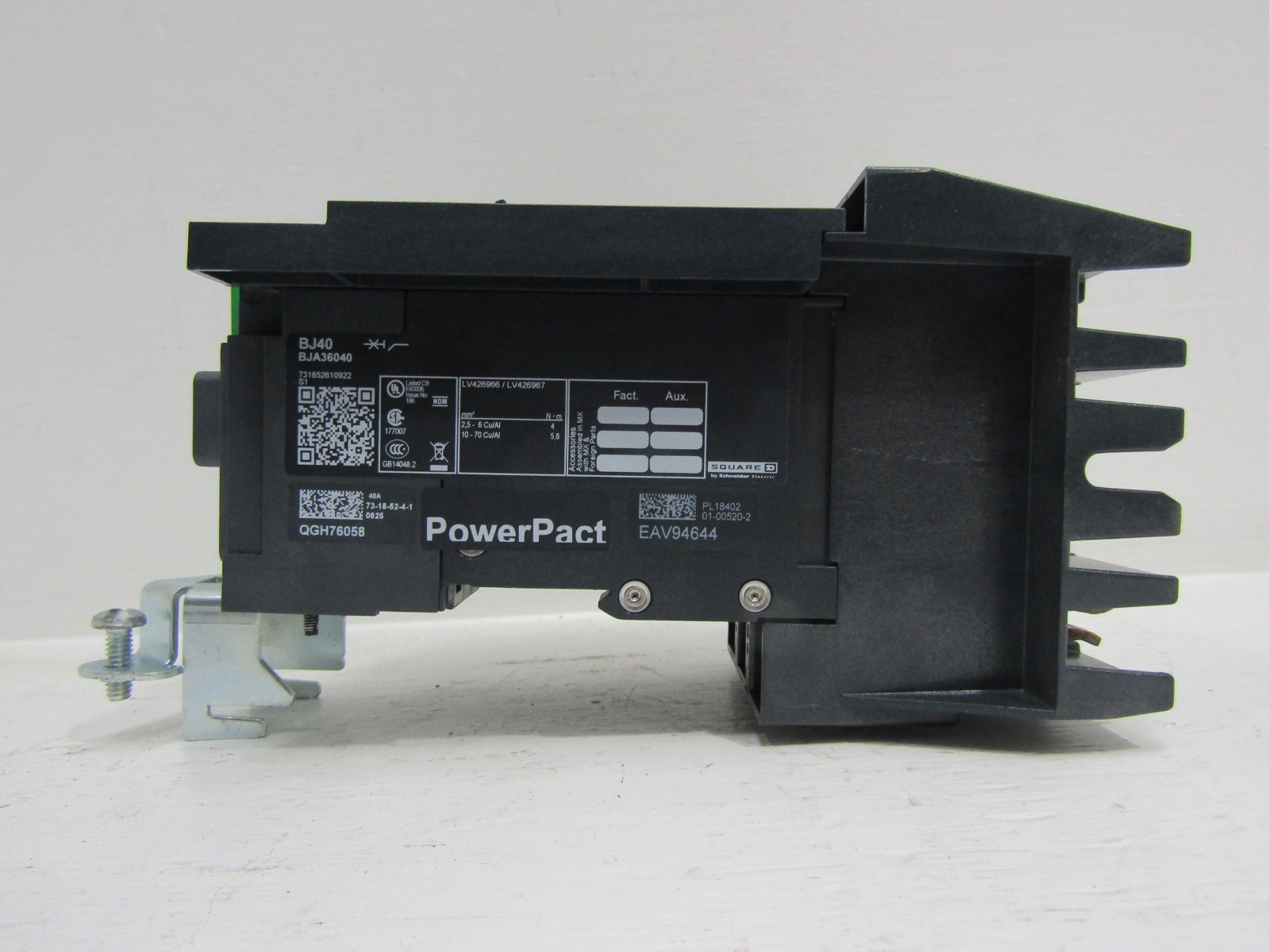 Square D BJA36040 40 Amp PowerPact I-Line Circuit Breaker 40A BJ40 New Take Out