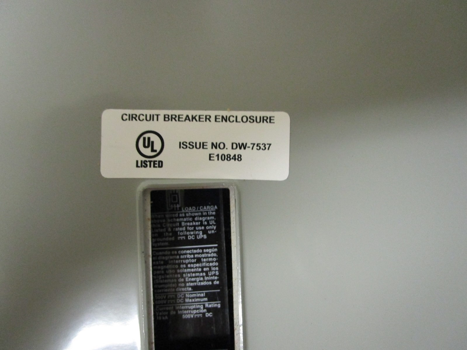 Siemens Circuit Breaker Enclosure E1SED63B015 ENC1S 3P 35A 600V 18KA New in Box!