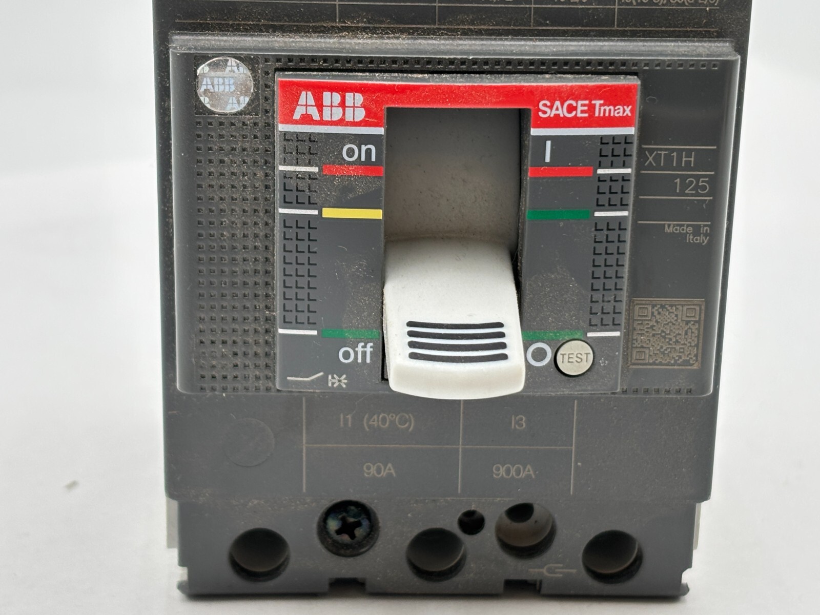 ABB SACE Tmax XT1H125 Bolt-On Circuit Breaker 90A 600VAC 3P 3PH Type XT1H 3 Pole