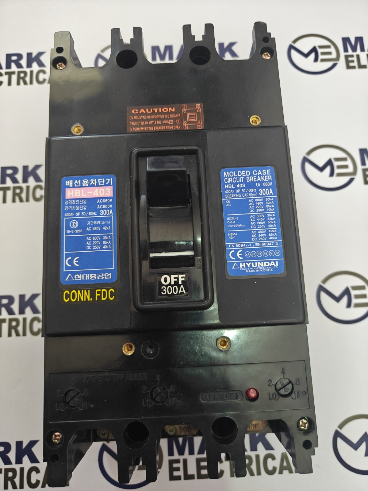 HYUNDAI ELECTRIC HBL-403 CIRCUIT BREAKER 300A 440VAC 42KA FREE FAST SHIPPING
