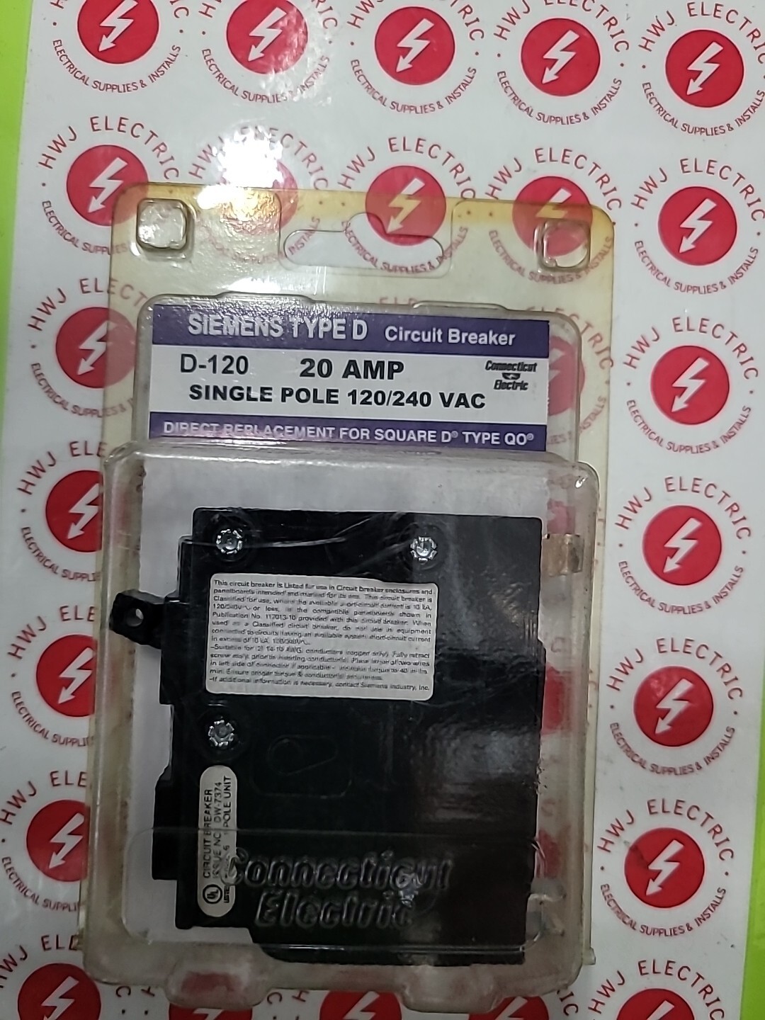 Siemens D120 20 Amp 1 Pole Circuit Breaker New
