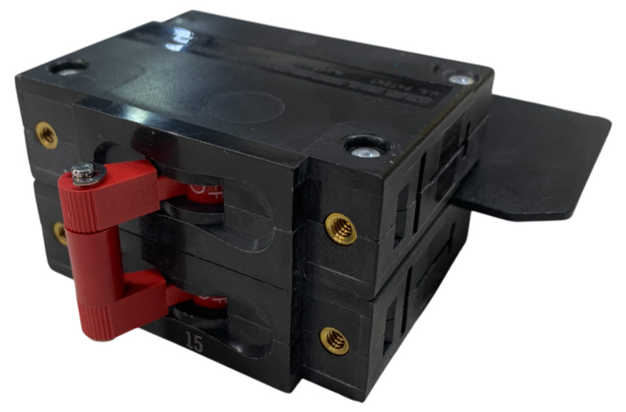 Carling CA2-B0-24-615-131-DJ Magnetic Circuit Breaker 240V 15A Lever Panel Mount
