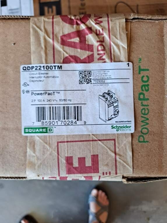 Square D QDP22100TM PowerPact Q 100A Molded Case Circuit Breaker