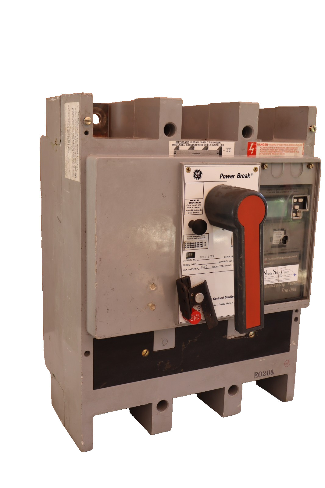 GE Power Break Disconnect 1600 Amp 1600A TP1616TTR Plug TR16B1600 C216LSI