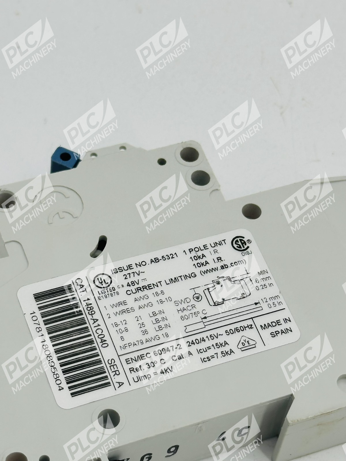 Allen Bradley 1489-A1C040 Miniature Circuit Breaker Ser A Lot of 2