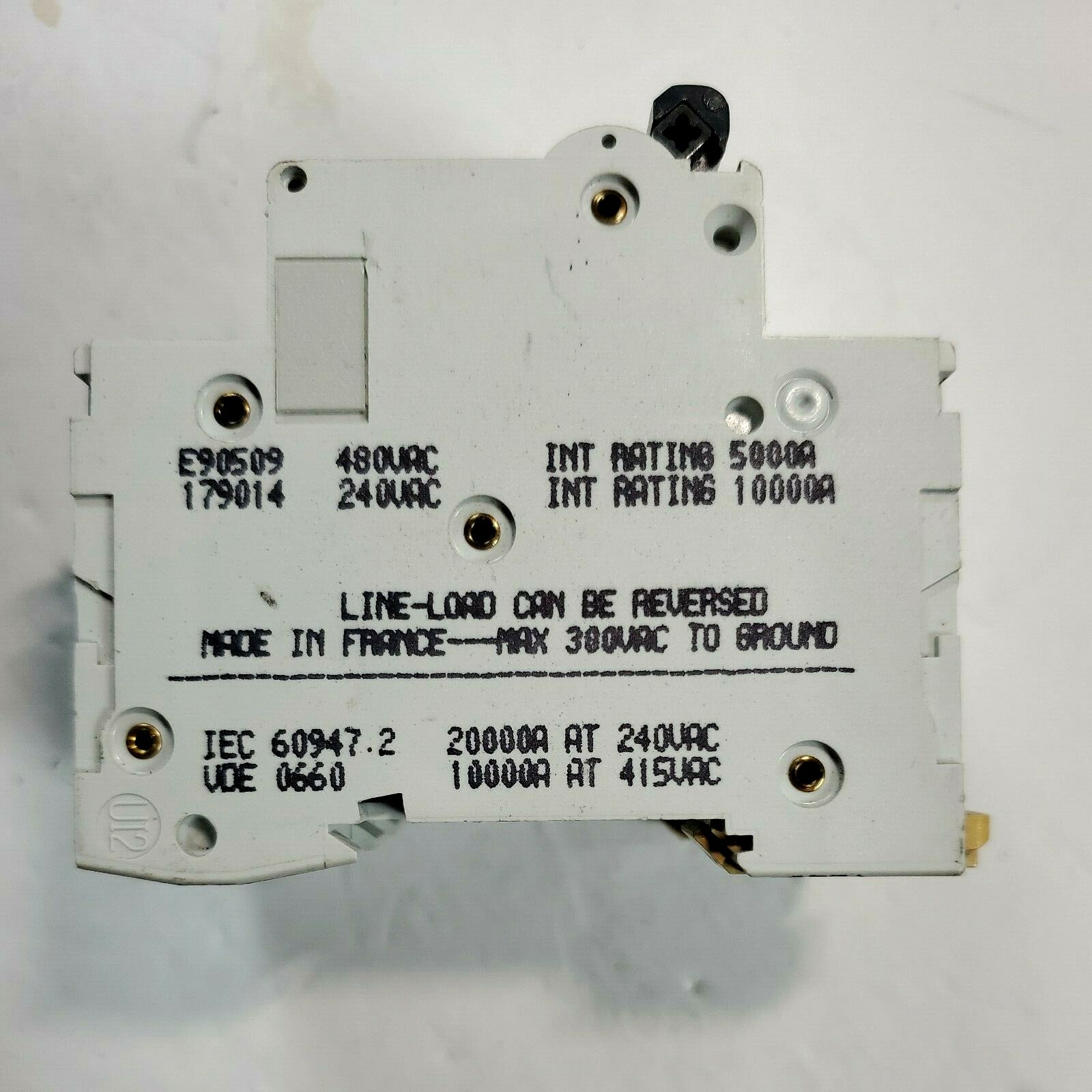 Merlin Gerin Multi9 C60N 3A-Type C 480 Vac Circuit Breaker 24461 3 Pole