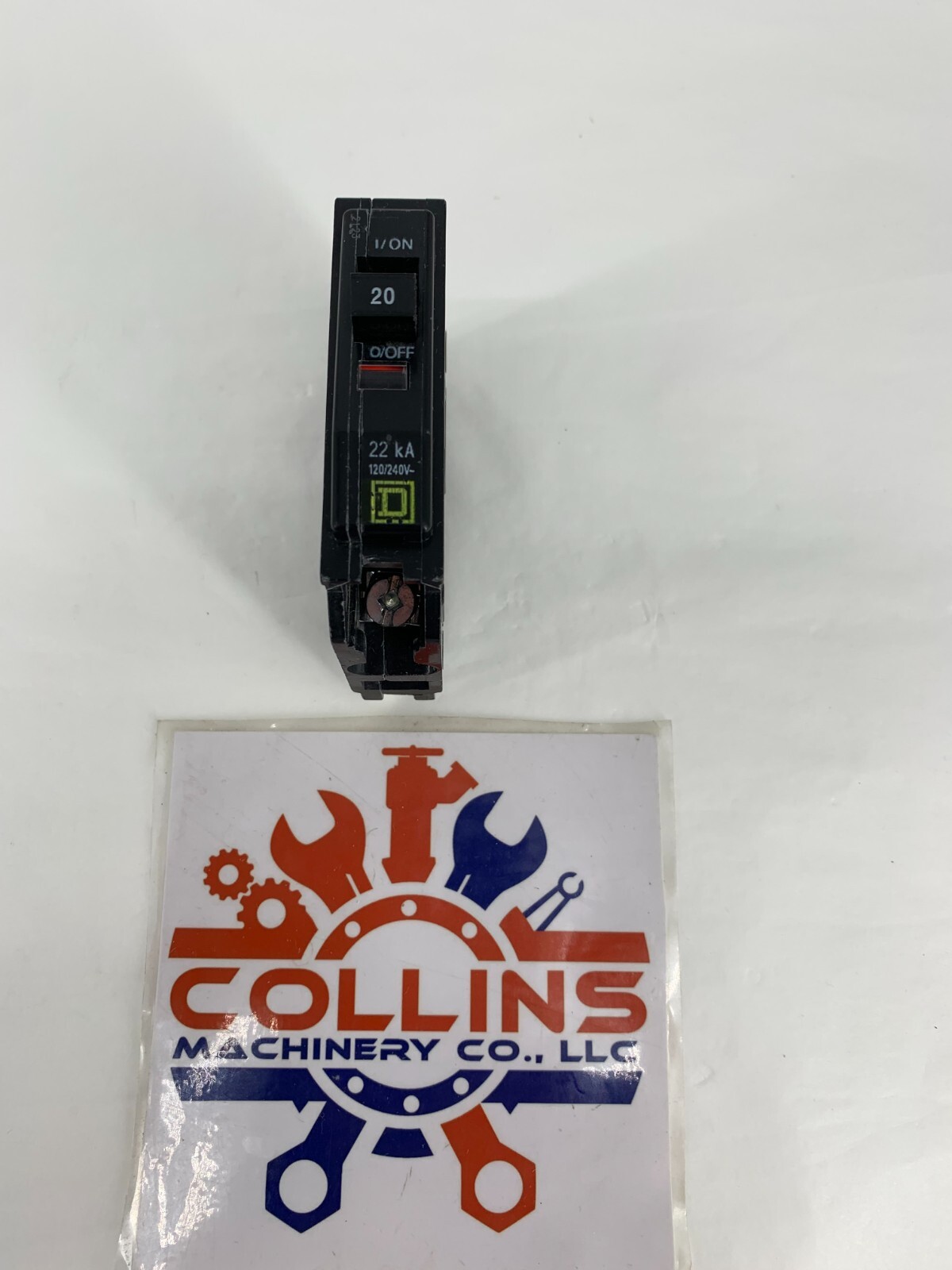 Square D QOB120VH Bolt-On 1-Pole 20A 120/240VAC 22kA Circuit Breaker