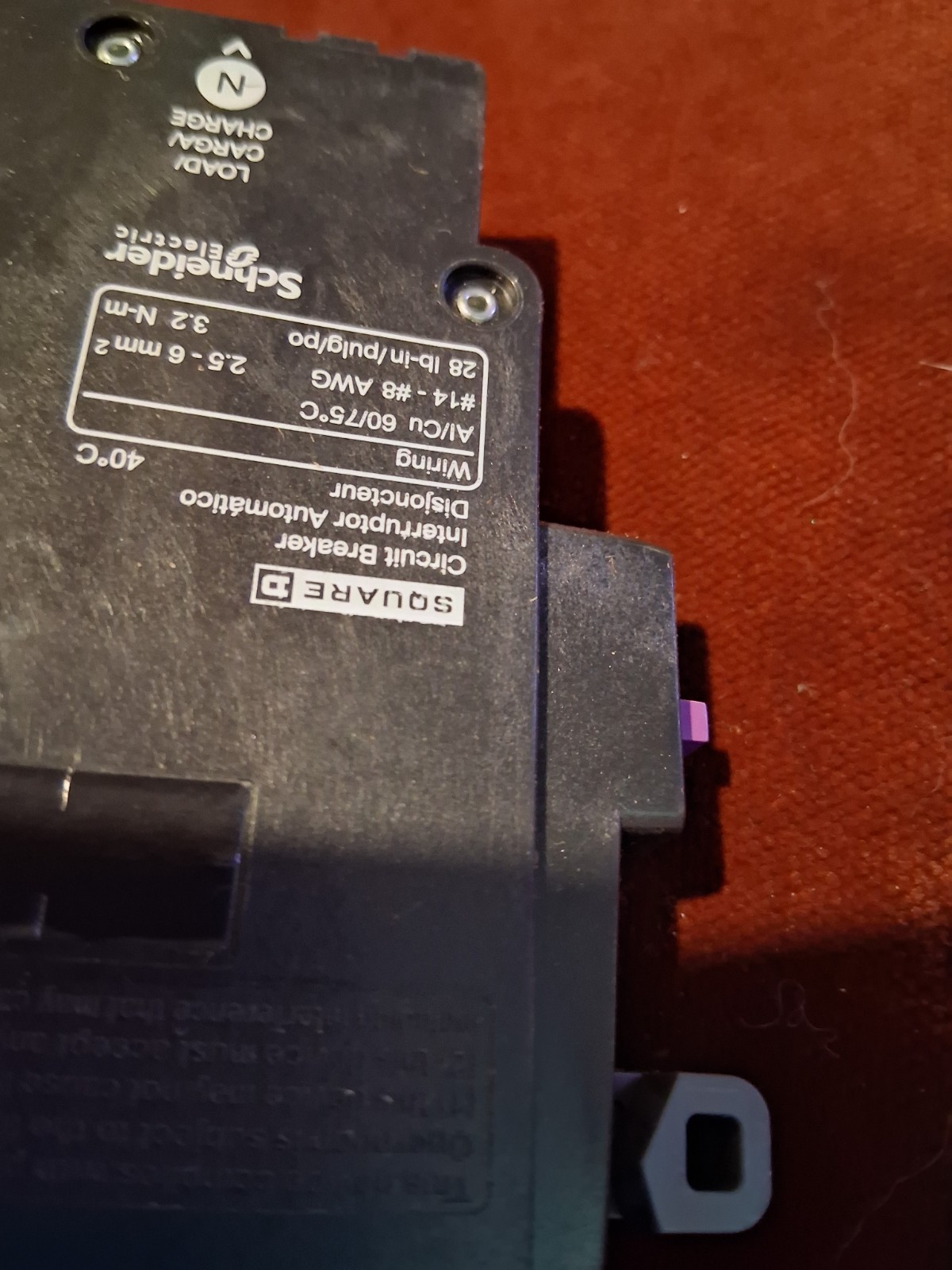 Square D QO120PAFGF 1 Pole Dual Function Circuit Breaker