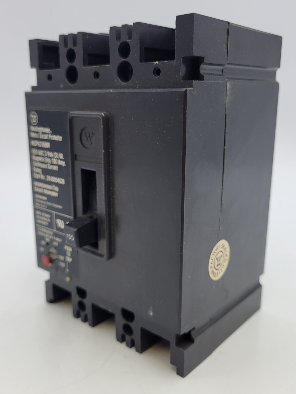 Westinghouse MCP431550R Bolt-On Motor Circuit Protector 150A 600VAC 3P 3PH MCP