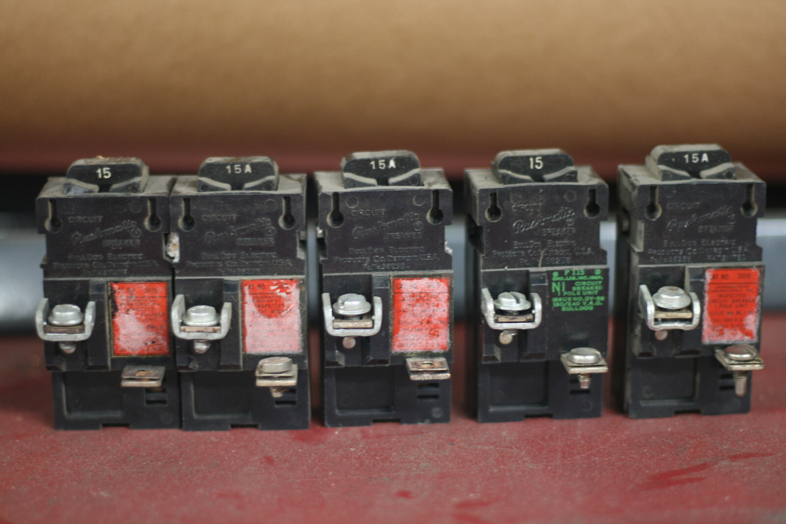 Bulldog push button circuit breaker panel lot