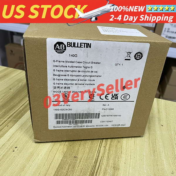 140G-G2C3-C50 Allen-Bradley 3-Pole 480V Molded Case Circuit Breaker
