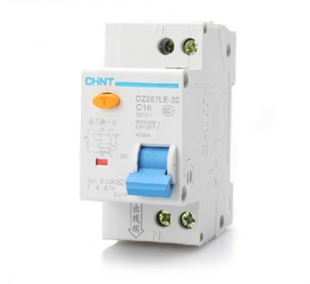 Chint DZ267LE-32 Series Circuit Breaker Leakage Protector C-Type 1P+N Brand