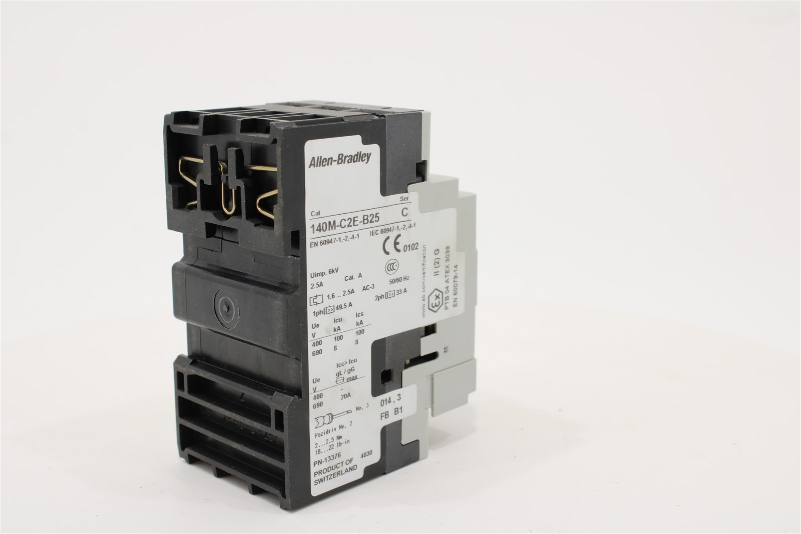 Allen-Bradley 140M-C2E-B25 Motor Protection Circuit Breaker | 3-Pole | 1.6-2.5A
